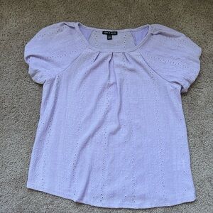Cable & Gauge Purple Babydoll Top Small